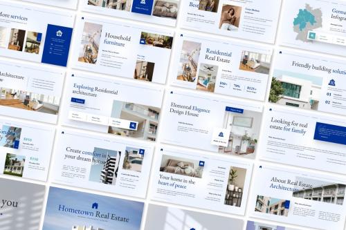 The Hometown Real Estate PowerPoint Template