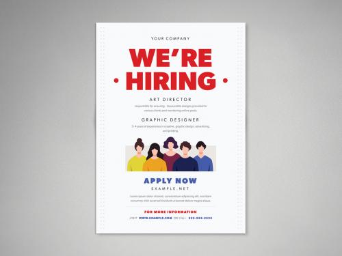 We Are Hiring Flyer Layout - 323972035