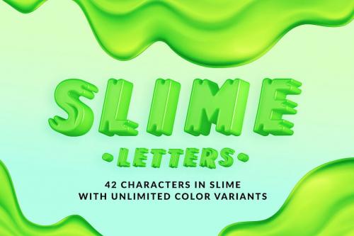 Slime Letters - 3D Alphabets and Numbers