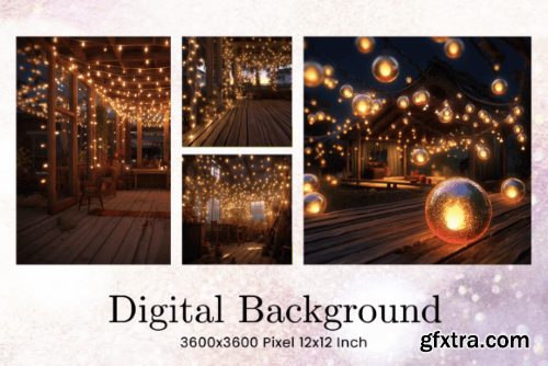 Christmas Light Background Backdrop