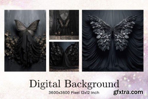 Butterfly Wings Studio Backdrop Overlays