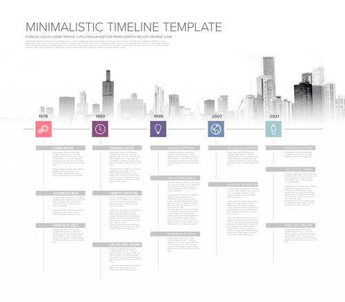 Timeline Infographic Layout with Photos - 324371624