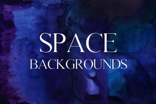 5 mystic space watercolor backgrounds