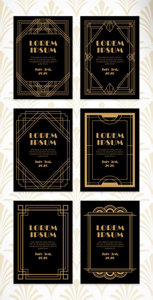 Art Deco Invitations and Cards Set - 324624102