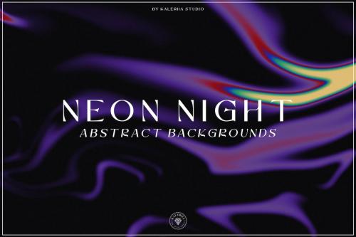 Neon Night - Grainy Abstract Backgrounds