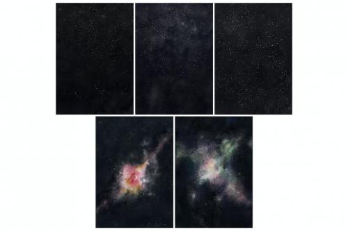 Space Watercolor Backgrounds