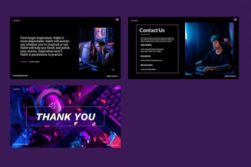 Gamerland E-Sport Gaming Powerpoint Template