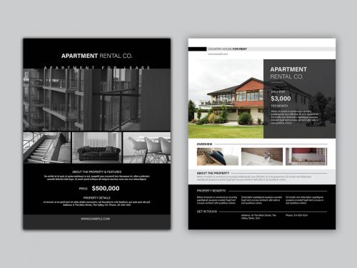 Black and White Flyer Layout - 324939594