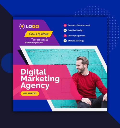 Social Media Post Layout for Digital Marketing Agency - 325785547