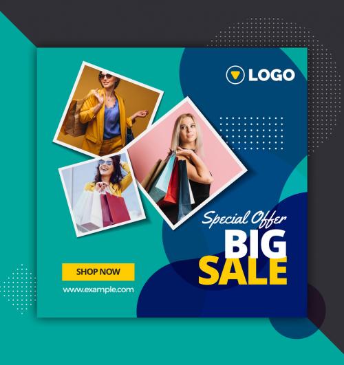 Fashion Sale Marketing Social Media Post Layout - 325785609