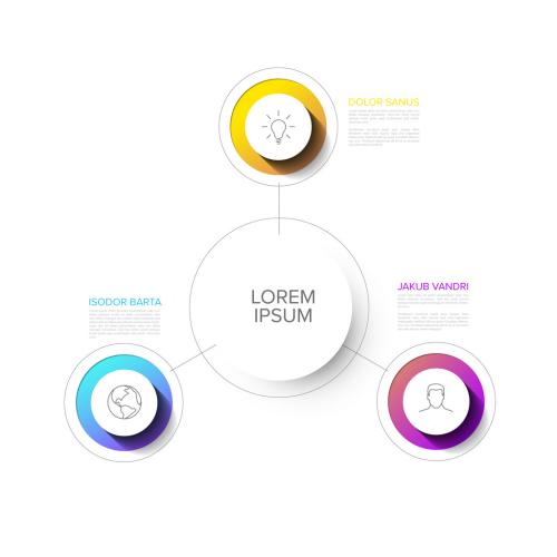 Simple Infographic Layout with Three Elements - 325808564