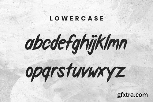 BERNAD - Textured Brush Font QAM38BG