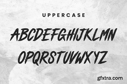 BERNAD - Textured Brush Font QAM38BG