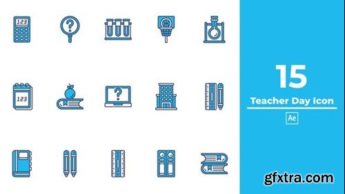 Videohive Teacher Day Icon After Effects 49552717