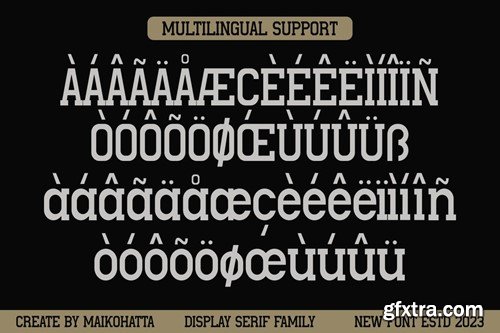 Vandeck - Display Serif Family Font G898TE5