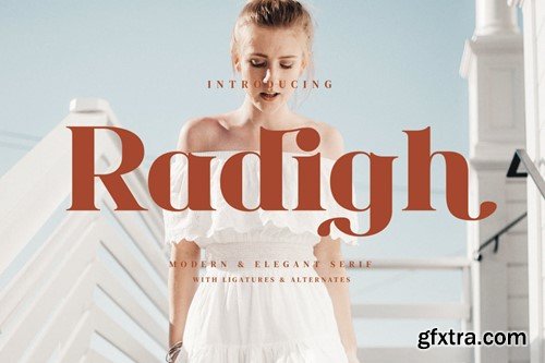 Radigh - Stylish Ligature Font FJNJM42