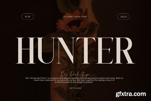 Hunter Elegant Serif Font Typeface RTYD3G9