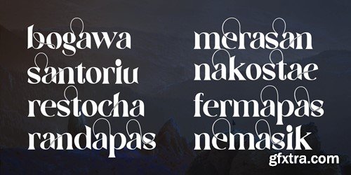 Vany Orewa - A Modern Serif Font 8A8PMAB