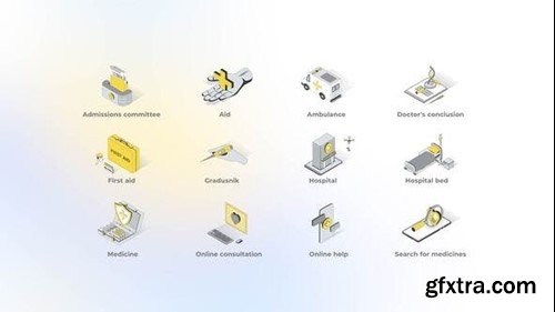 Videohive Medicine - Isometric Icons 49555460