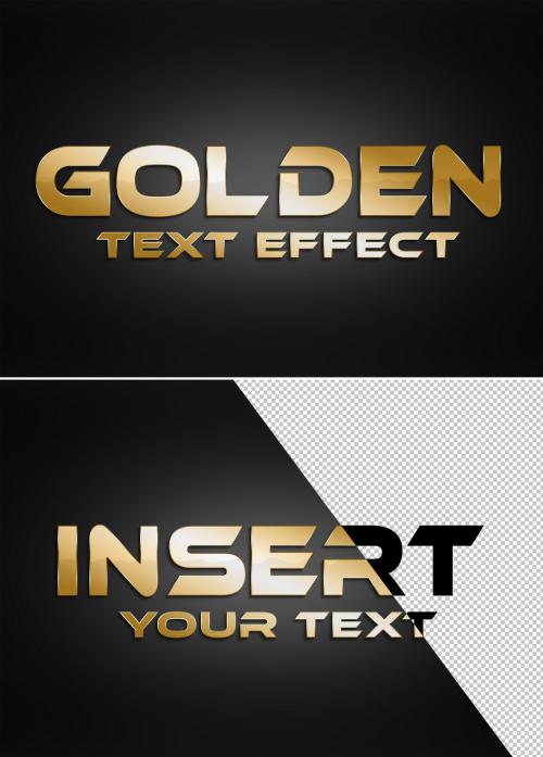 Gold Style Text Effect Mockup - 327061836