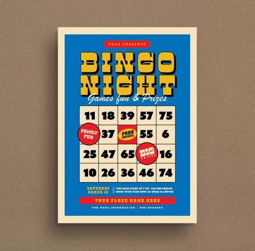 Bingo Night Event Flyer Layout - 327596353