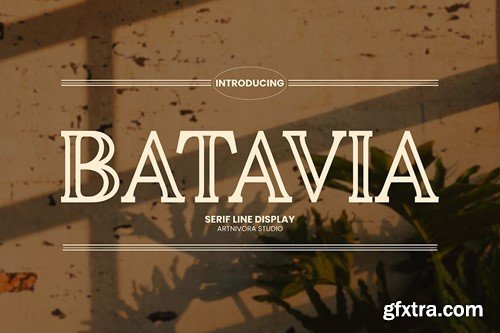 Batavia - Serif Line Font VWS695S