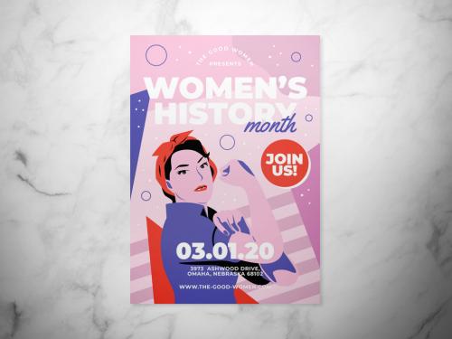 Women's History Month Event Flyer Layout - 327651772