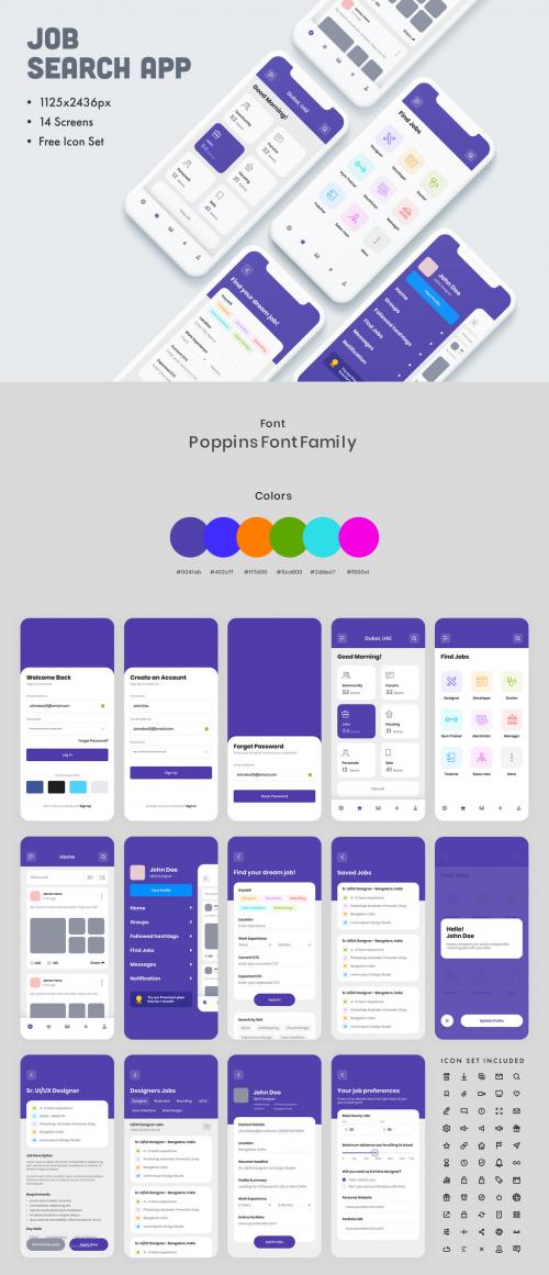 Job Search App UI Layout - 327682425