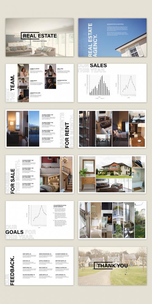 Black and White Presentation Layout - 327944065