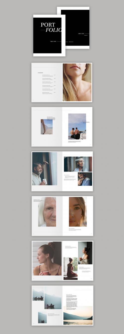 Black and White Portfolio Layout - 327944079