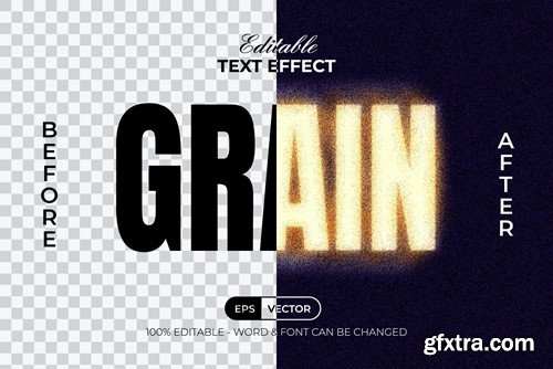Grain Text Effect Noise Textured Style 86JJ26X