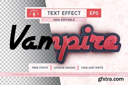 Vampire - Editable Text Effect, Font Style 6A9JLQU