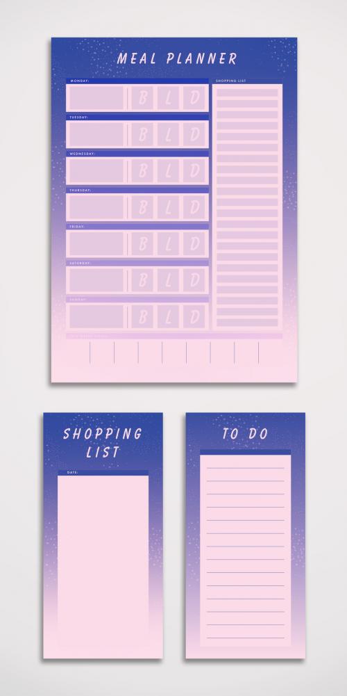 Purple Planner Layout - 328175340