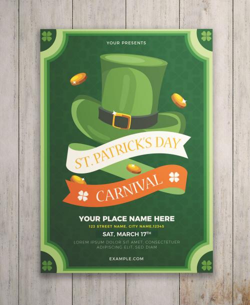 St. Patrick's Day Carnival Flyer Layout - 328547818