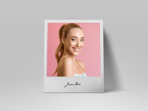 Blank Instant Photo Frame Mockup Front View - 328559548