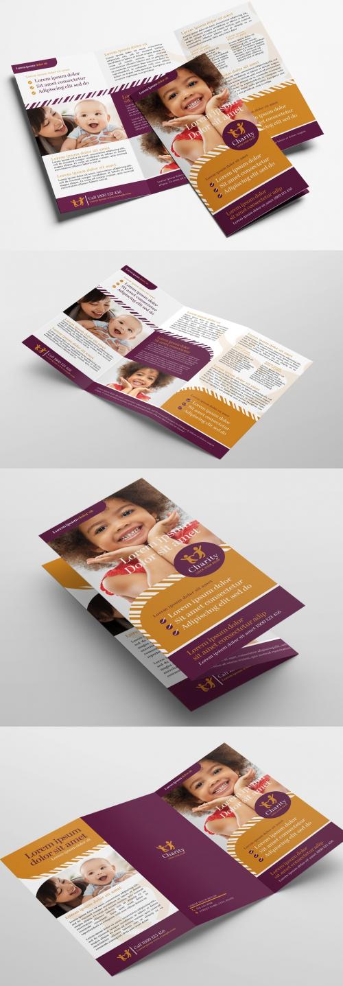 Trifold Brochure Layout for Non Profit Charities - 328598731