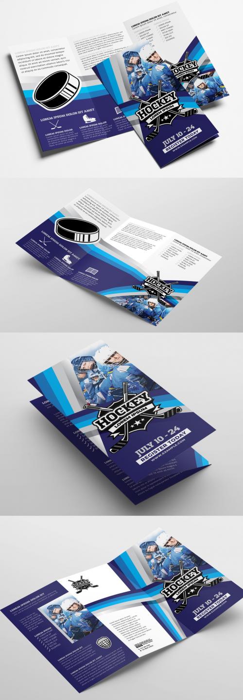 Trifold Brochure Layout for Hockey Clubs - 328598739