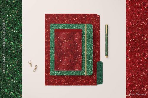 Christmas Glitter Seamless Textures Papers Pattern