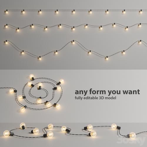 Editable Garland Lights Set 2