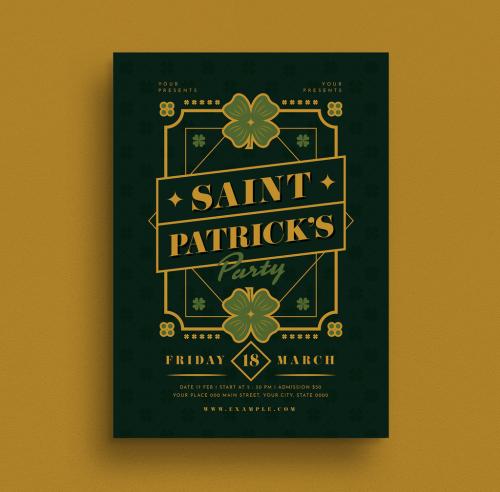 Saint Patrick's Day Event Flyer Layout - 329368676