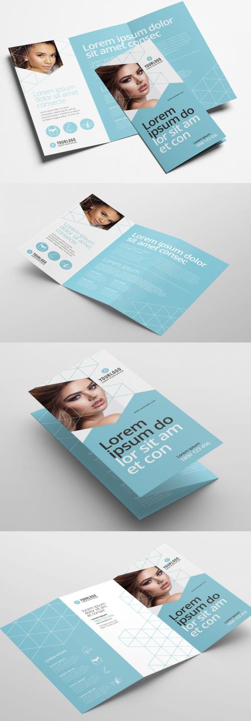 Trifold Brochure Layout for Cosmetic Clinics - 329398714