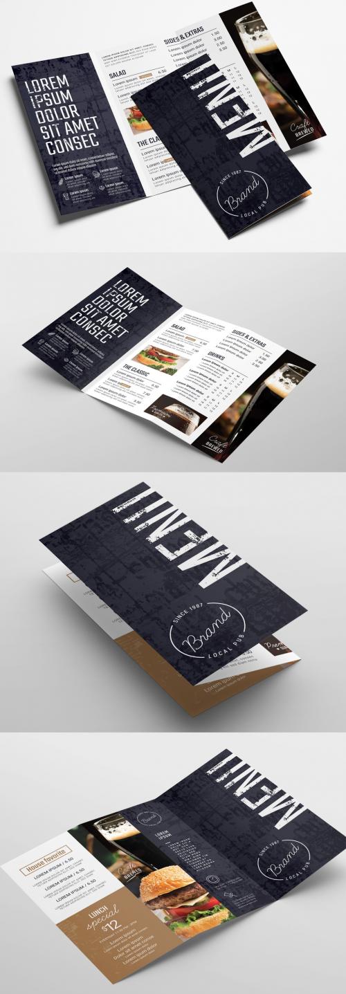 Trifold Bar Menu Layout - 329398791