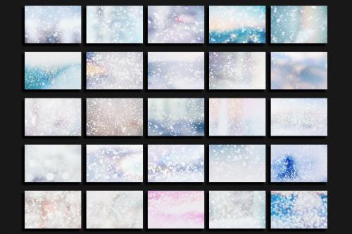 Abstract Winter Backgrounds Vol. 01