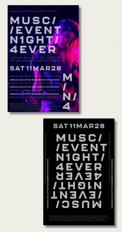 Music Poster Layouts Set - 329592971