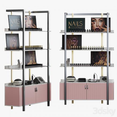 Display rack for cosmetic products