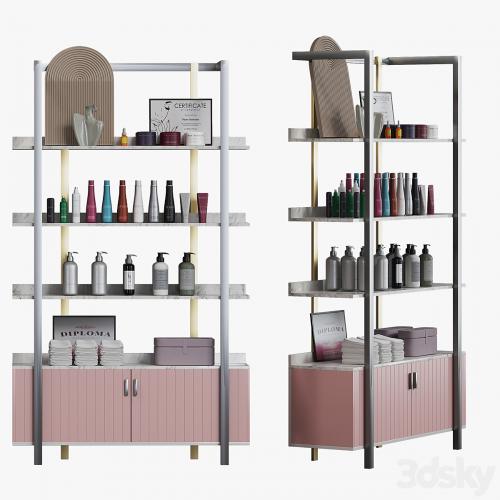 Display rack for cosmetic products