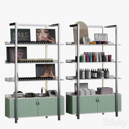 Display rack for cosmetic products