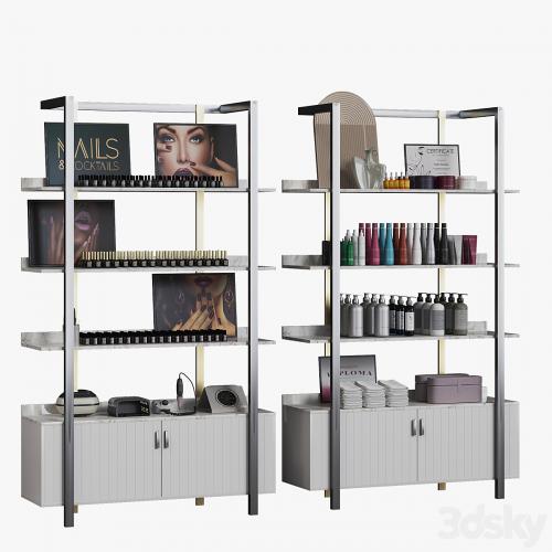 Display rack for cosmetic products