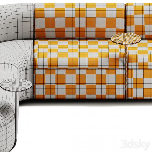 ARTIKO Sectional modular fabric sofa AT 16 by MDD