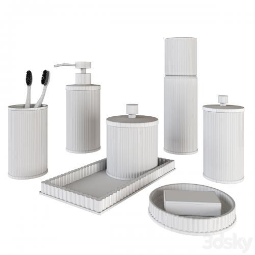 Glass decorative bathroom set